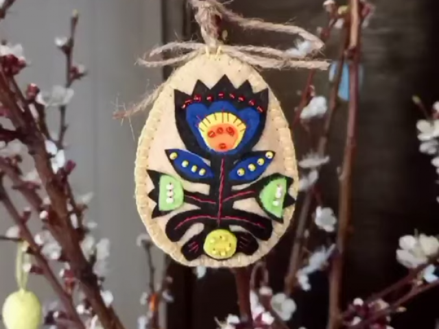 Майстер-клас "Великодня писанка з фетру"