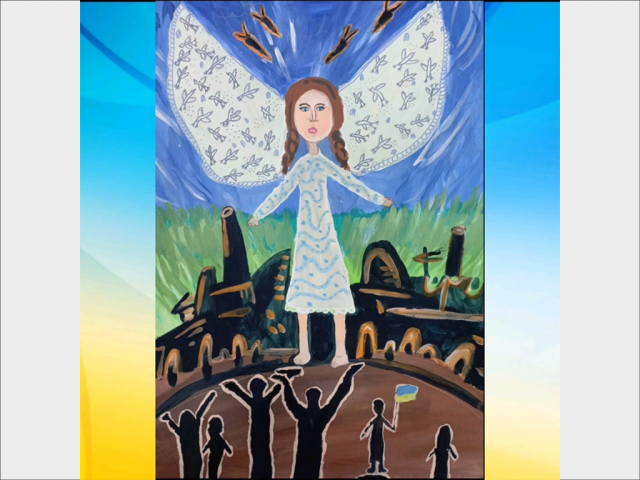 Виставка робіт учнів образотворчого та декоративно-ужиткового відділів до Дня Збройних Сил України