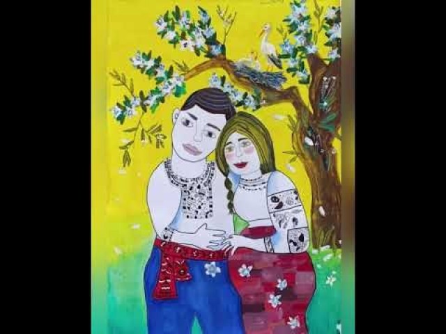 Виставка творчих робіт учнів до Дня Соборності України